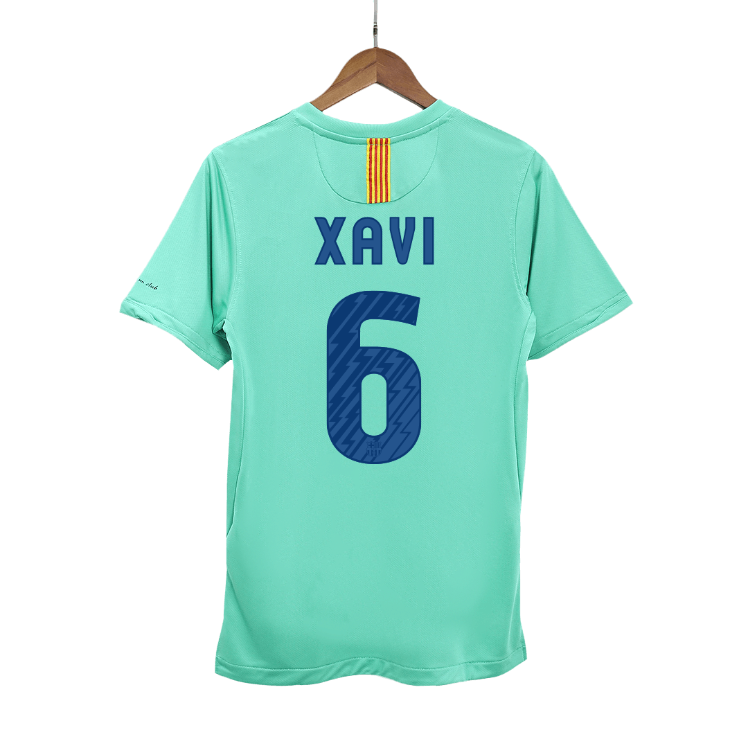 Camisola de futebol retro XAVI #6 Barcelona 2010/11