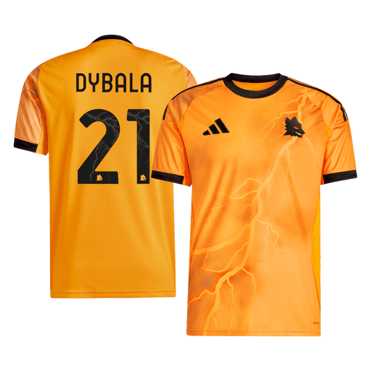DYBALA #21 Roma Fora Camisa 2025/26 Laranja