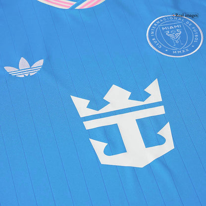 Inter Miami CF Fora Terceira Camisa Conjunto (Camisola + Calções) 2025- Azul
