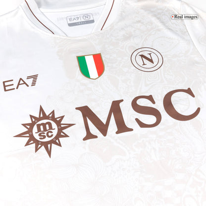 Napoli Fora Camisa Conjunto (Camisa + Calções) 2025/26  Areia
