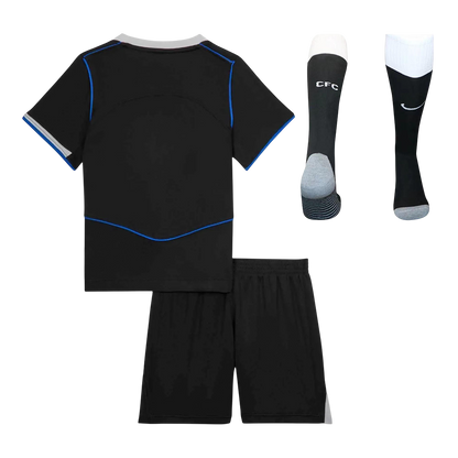 Chelsea Infantil 
 Terceira Futebol Camisa 2025/26 Preto