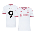 Versão do Jogador ISAK #9 Liverpool Fora Futebol Camisas 2026/27 Branco
