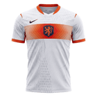 Versão do Jogador Netherlands Fora World Cup Futebol Camisas 2026 Branco