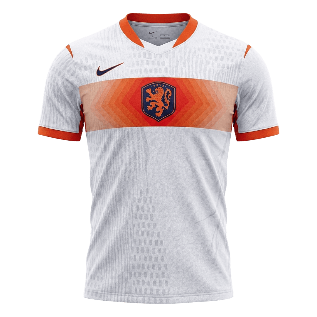 Versão do Jogador Netherlands Fora World Cup Futebol Camisas 2026 Branco