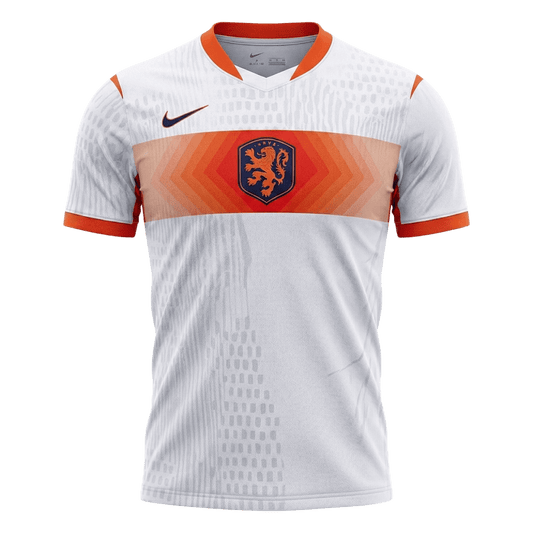 Versão do Jogador Netherlands Fora World Cup Futebol Camisas 2026 Branco