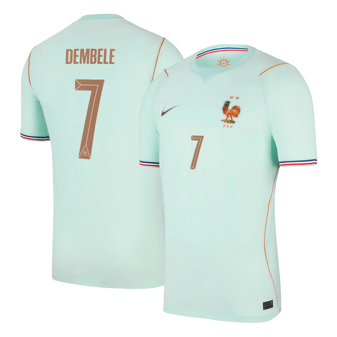 DEMBELE #7 France Fora Copa do Mundo Camisa 2026 Azul - camisola de futebol para adeptos em