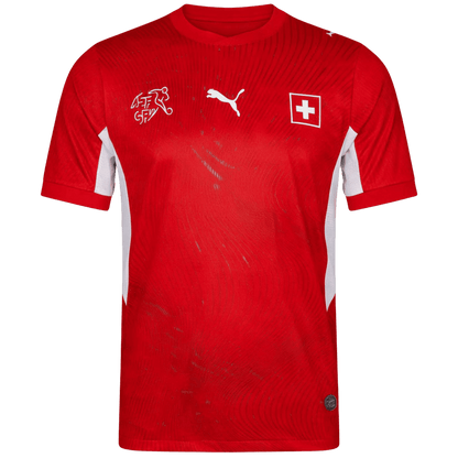 Versão do Jogador Switzerland Casa Copa do Mundo Futebol Camisas 2026 Vermelho