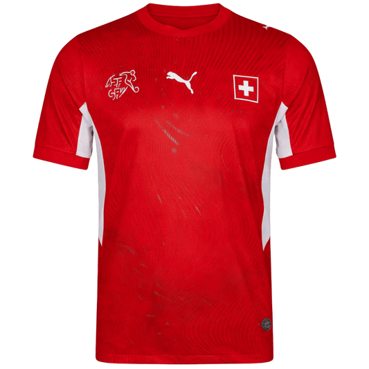 Versão do Jogador Switzerland Casa Copa do Mundo Futebol Camisas 2026 Vermelho