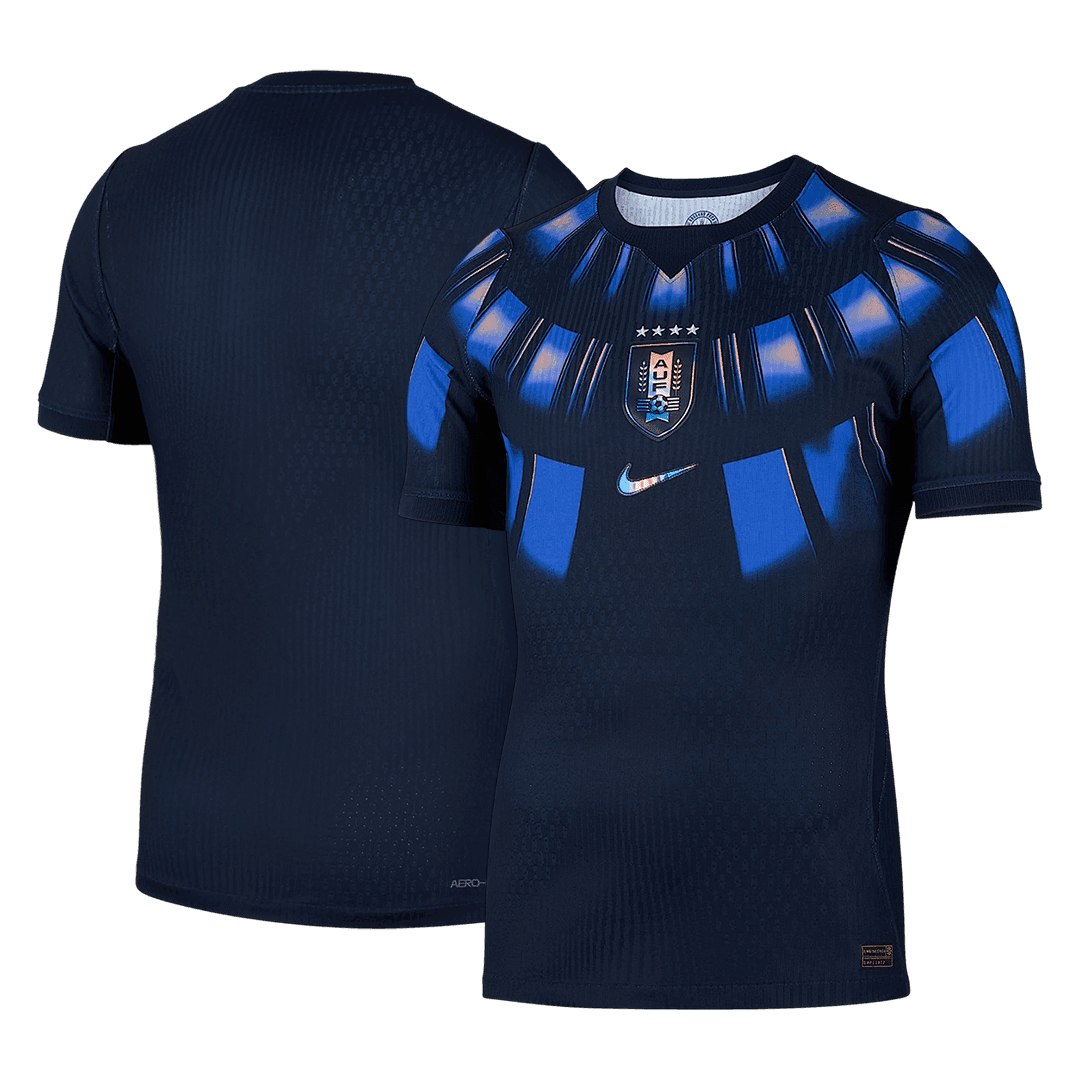 Versão do Jogador Uruguai Fora Copa do Mundo Futebol Camisas 2026 Azul