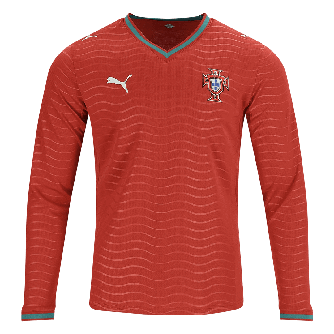 Portugal Casa Manga comprida Camisa 2026 Vermelho
