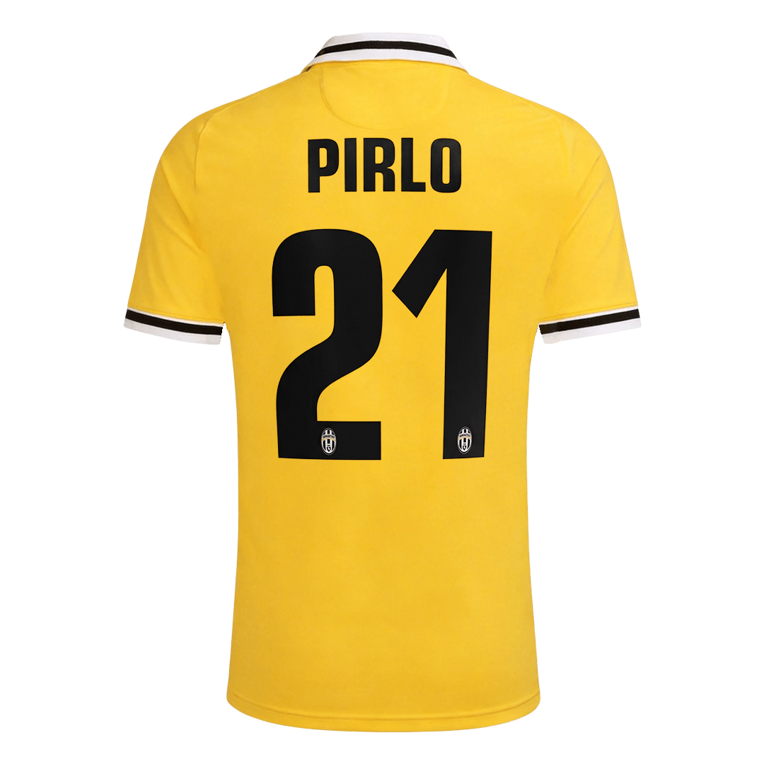 Retrô PIRLO #21 Juventus Fora Camisa 2013/14 Amarelo