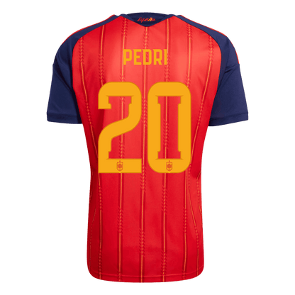 PEDRI #20 Spain Casa Copa do Mundo Camisa 2026 Vermelho