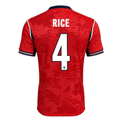 RICE #4 England Fora Copa do Mundo Camisa 2026 Vermelho
