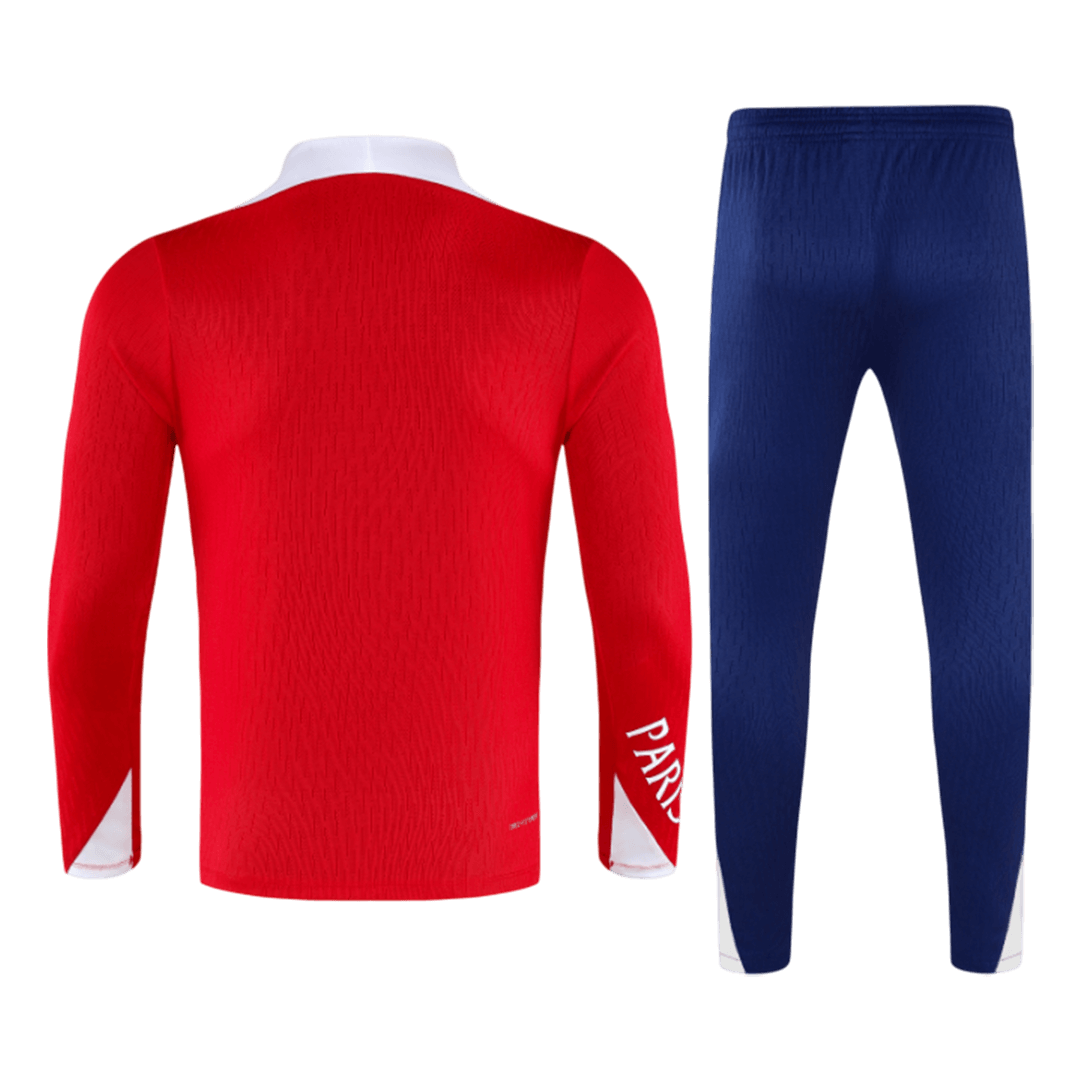 PSG Infantil Zíper Moletom Conjunto (Top+Pants) 2025/26 Vermelho