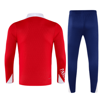 PSG Infantil Zíper Moletom Conjunto (Top+Pants) 2025/26 Vermelho