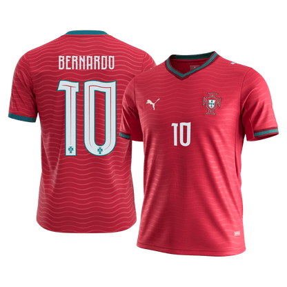 BERNARDO #10 Portugal Casa Camisa 2026 Vermelho