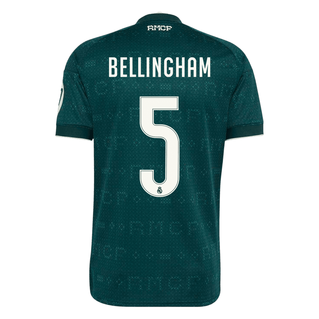 BELLINGHAM #5 Real Madrid Fora Camisa 2026/27 Verde
