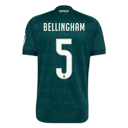 BELLINGHAM #5 Real Madrid Fora Camisa 2026/27 Verde
