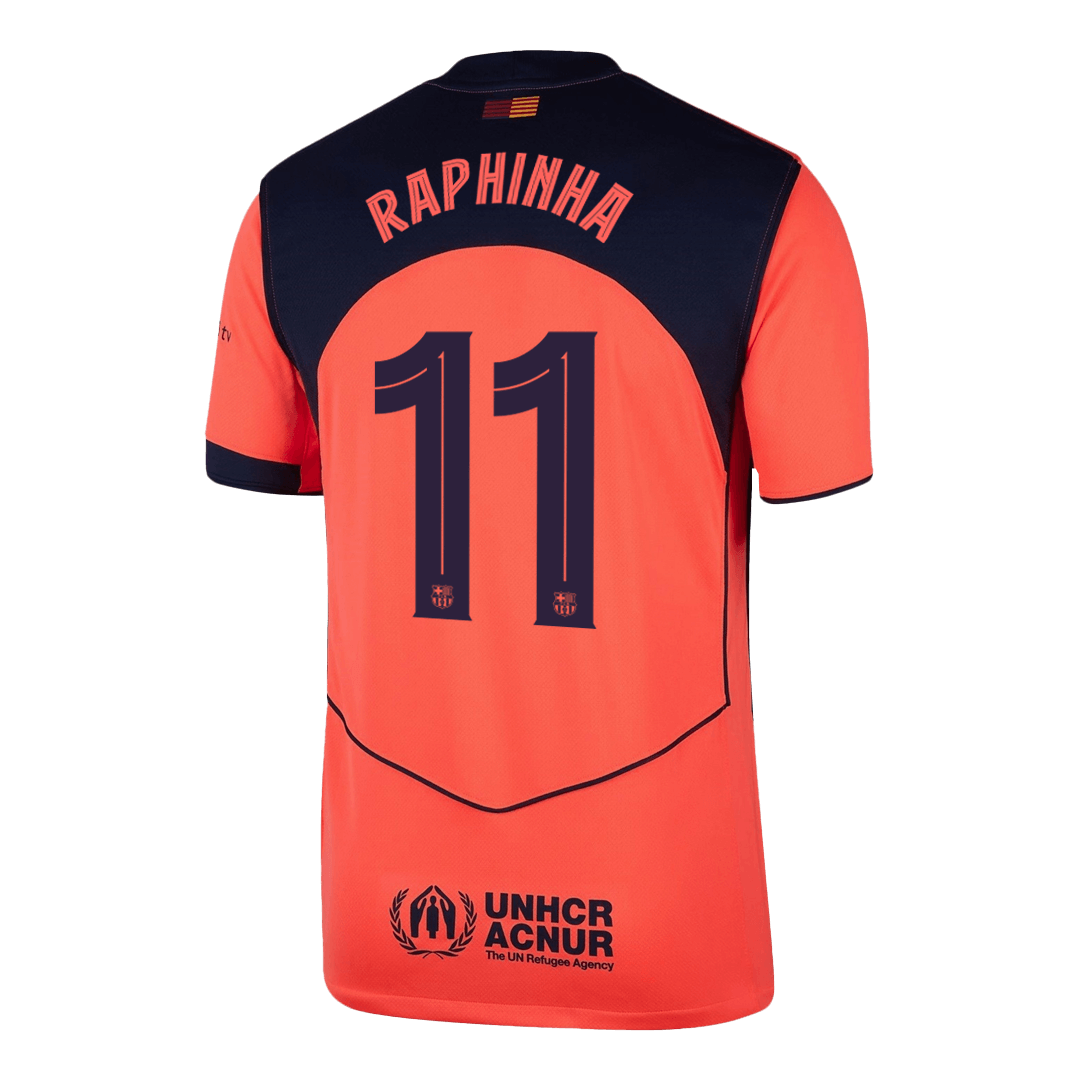 RAPHINHA #11 Barcelona Fora Terceira Camisa 2025/26 UCL