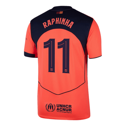 RAPHINHA #11 Barcelona Fora Terceira Camisa 2025/26 UCL