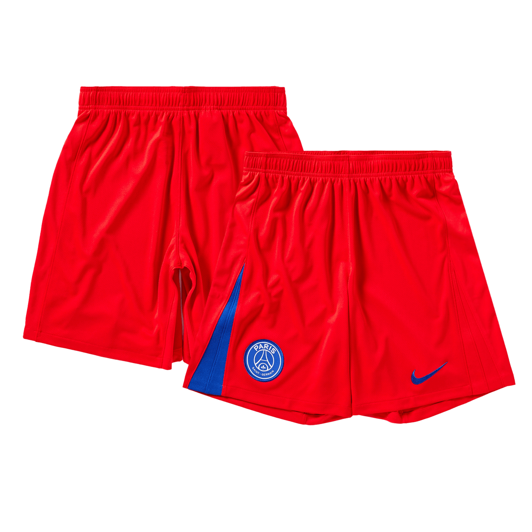 PSG Fora Terceira Camisa Conjunto (Camisa+Calções) 2025/26 Vermelho