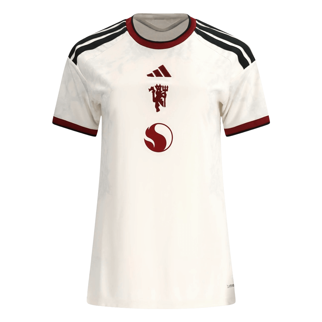 Mulheres Manchester United Terceira Camisa 2026/27 Branco