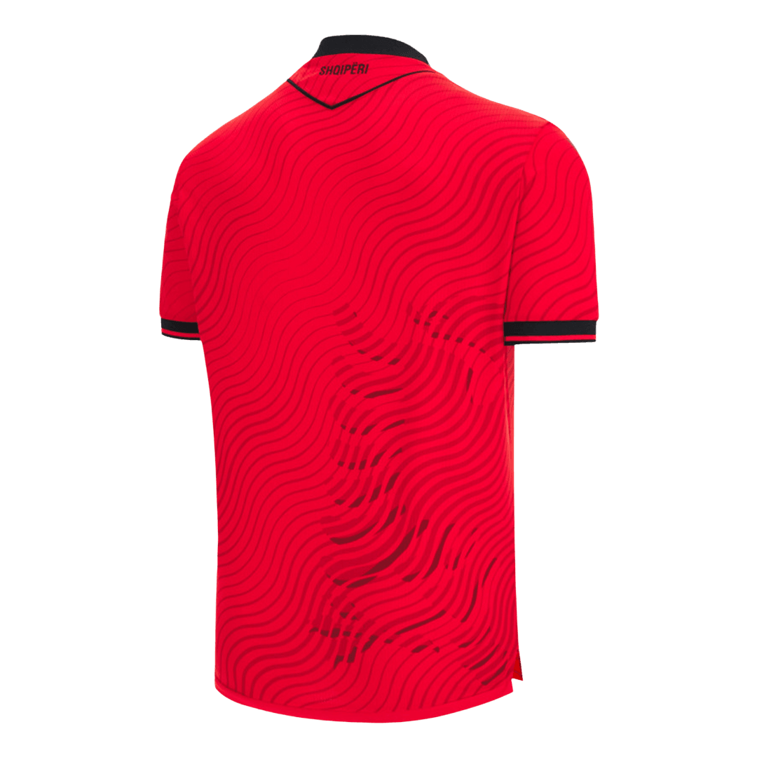 Albania Casa Camisa Copa do Mundo 2026 Vermelho - camisola de futebol para adeptos em - imagem 3
