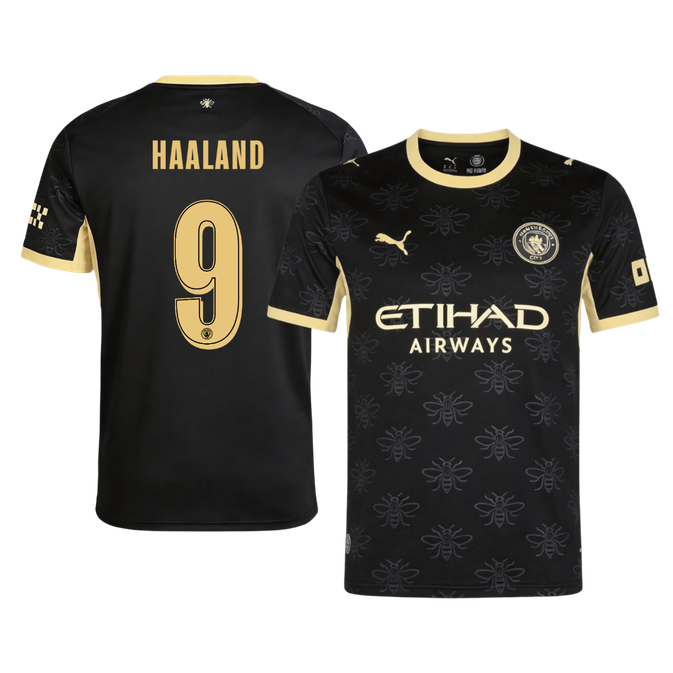HAALAND #9 Manchester City Fora Camisa 2026/27 Preto UCL