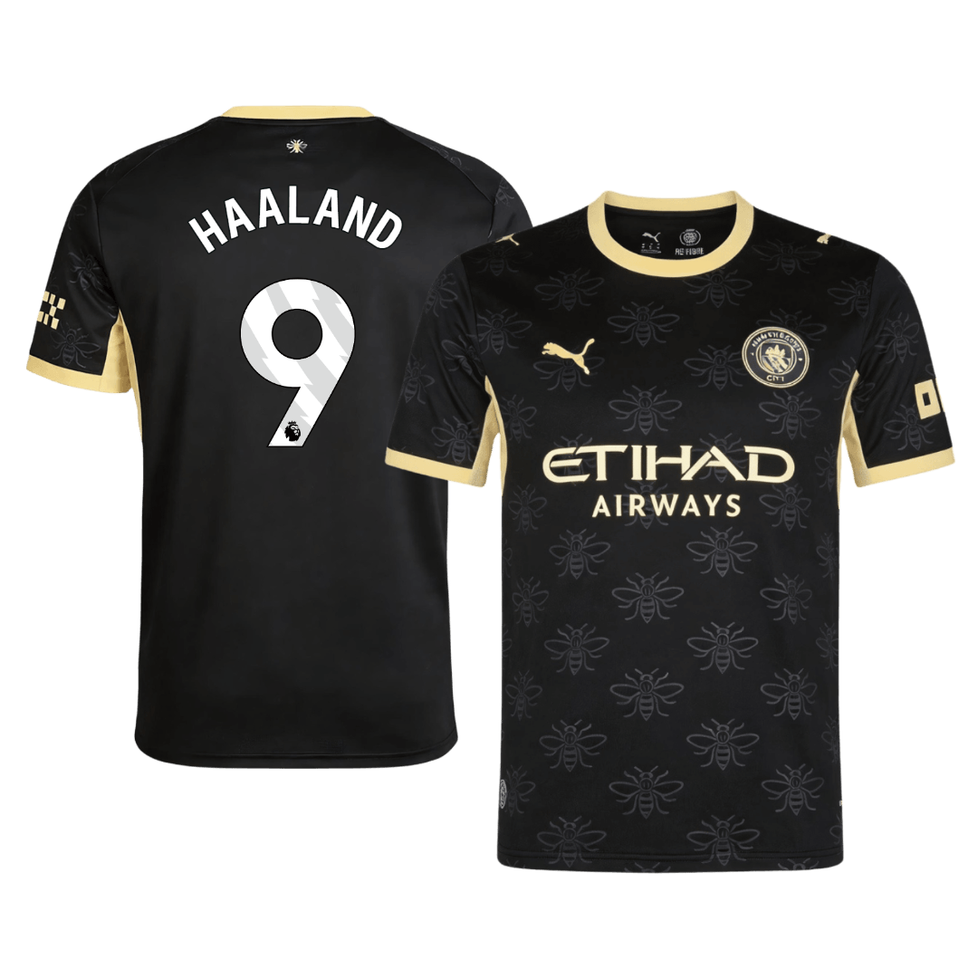 HAALAND #9 Manchester City Fora Camisa 2026/27 Preto