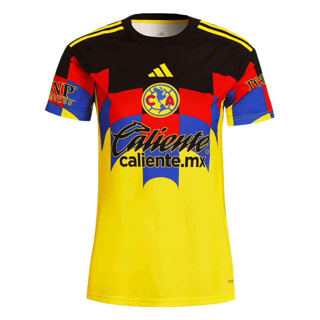 Mulheres Club America Camisa Réplica 2025/26- Amarelo