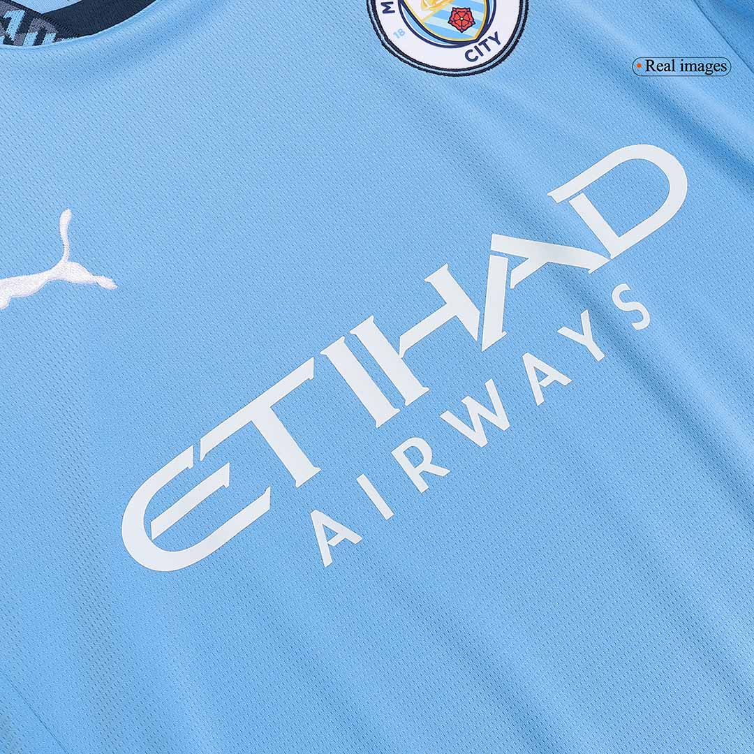 Manchester City Home Football Shirt Kit(Shirt+Shorts+Socks) 2024/25 Football Kit UK