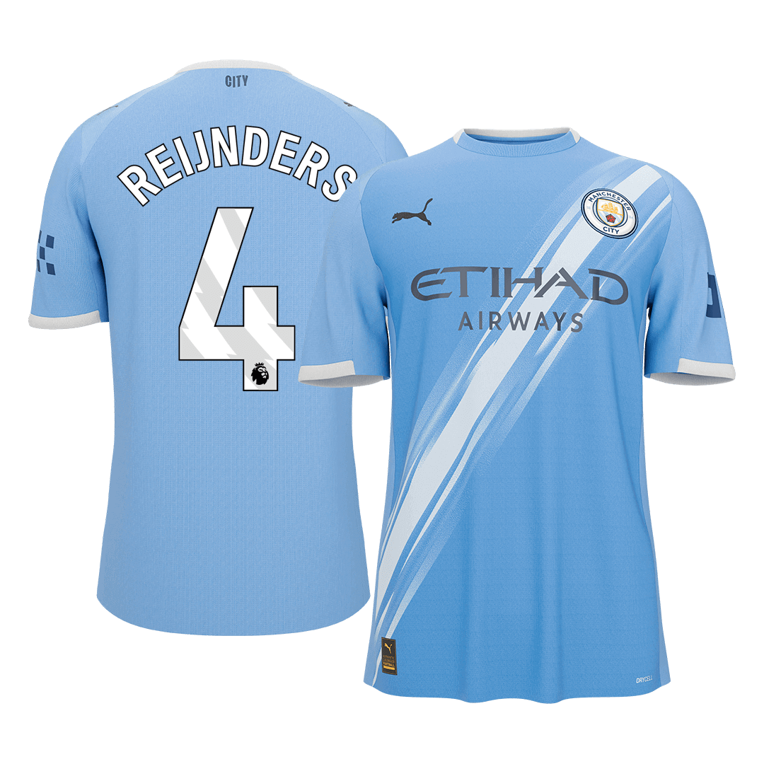 【Super Qualidade】REIJNDERS #4 Manchester City
 Casa Futebol Camisa 2025/26 Azul