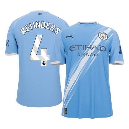 【Super Qualidade】REIJNDERS #4 Manchester City
 Casa Futebol Camisa 2025/26 Azul