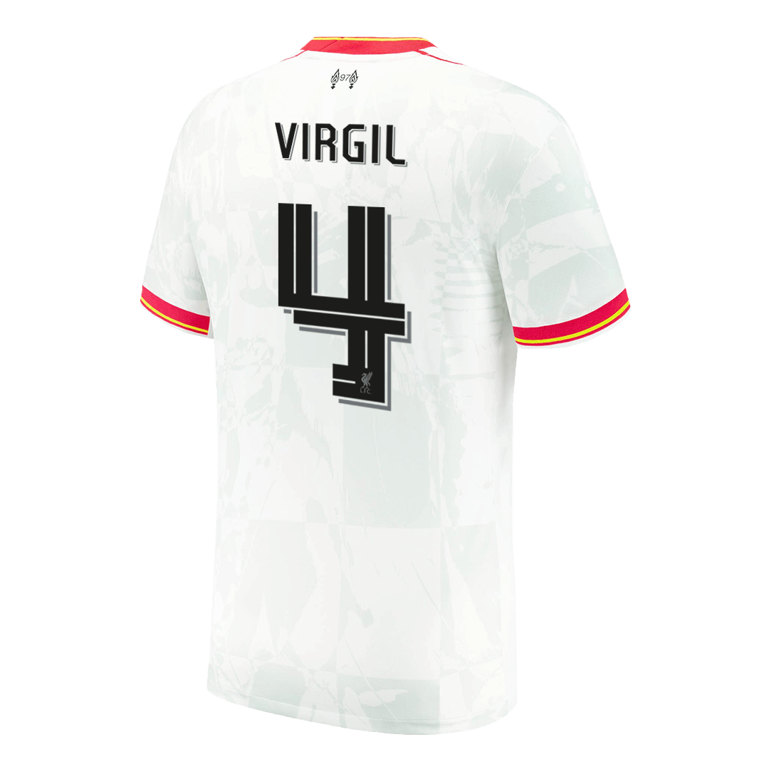 VIRGIL #4 Liverpool Third Off Custom Shirt 2024/25 Football Shirt