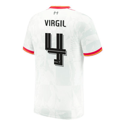 Camisola de futebol VIRGIL #4 Liverpool Third Off Custom Shirt 2024/25