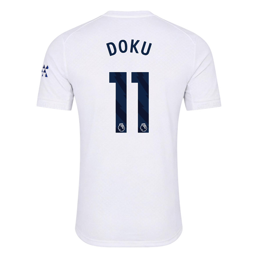 DOKU #11 Manchester City Terceira Camisa 2026/27 Branco