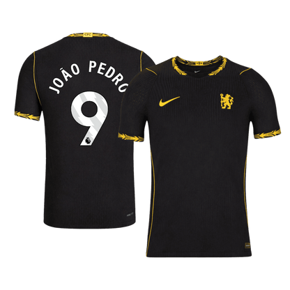 Versão do Jogador JOÃO PEDRO #9 Chelsea Fora Futebol Camisas 2026/27