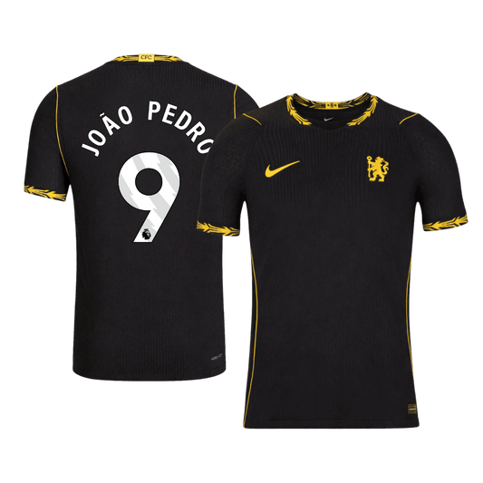 Versão do Jogador JOÃO PEDRO #9 Chelsea Fora Futebol Camisas 2026/27