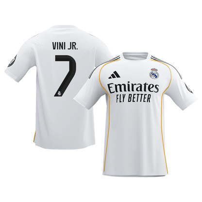【Super Qualidade】VINI JR. #7 Real Madrid
 Casa Futebol Camisa 2025/26 Branco
