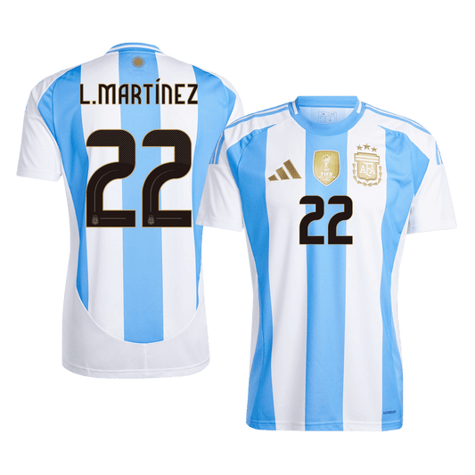 L.MART?NEZ #22 Argentina Home 2024 Football Shirt