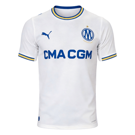 Versão do Jogador Marseille Casa Futebol Camisas 2026/27 Branco
