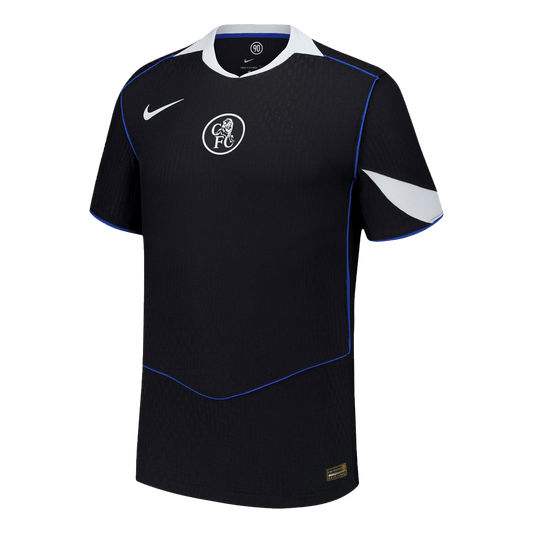 Autêntico Chelsea Fora Terceira Futebol Camisas 2025/26 Preto