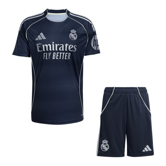 Real Madrid Fora Camisa Conjunto (Camisola + Calções) 2025/26-Marinha