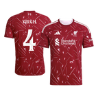 【Super Qualidade】VIRGIL #4 Liverpool
 Casa UCL Futebol Camisa 2026/27 Vermelho