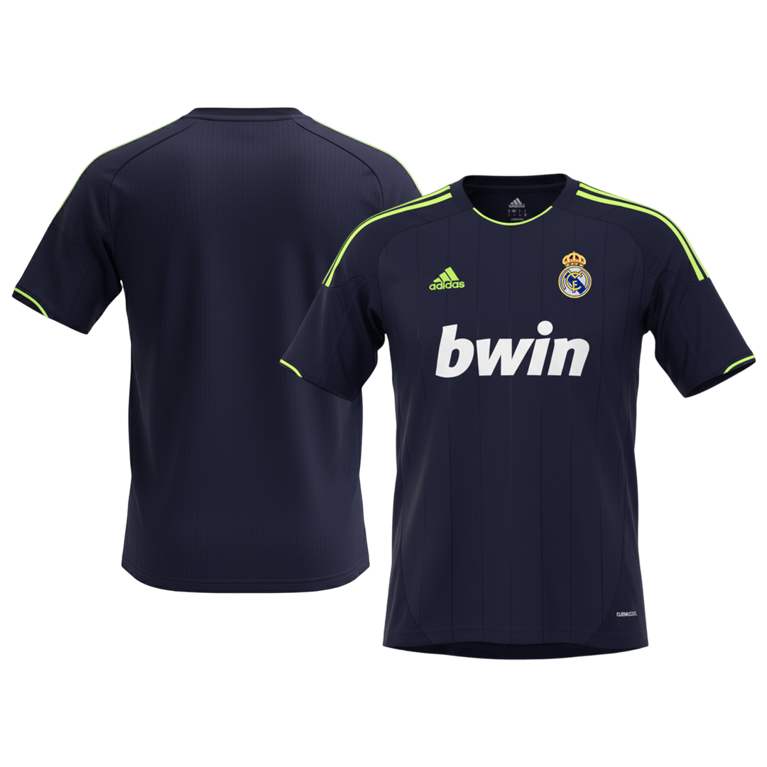 Retrô Real Madrid Fora Camisa 2012/13 Preto