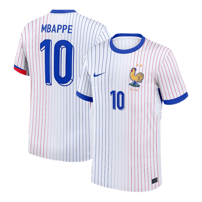 Camisola de futebol MBAPPE #10 França Fora Camisola personalizada 2024