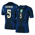 Versão do Jogador CASEMIRO #5 Brazil Fora Copa do Mundo Futebol Camisas 2026 Marinha