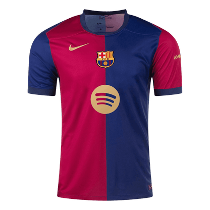 Camiseta personalizada del Barcelona LAMINE YAMAL #19 Local 2024/25 con el logotipo de Spotify y sin texto
