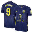 Versão do Jogador SØRLOTH #9 Atletico Madrid Fora Futebol Camisas 2025/26 Marinha