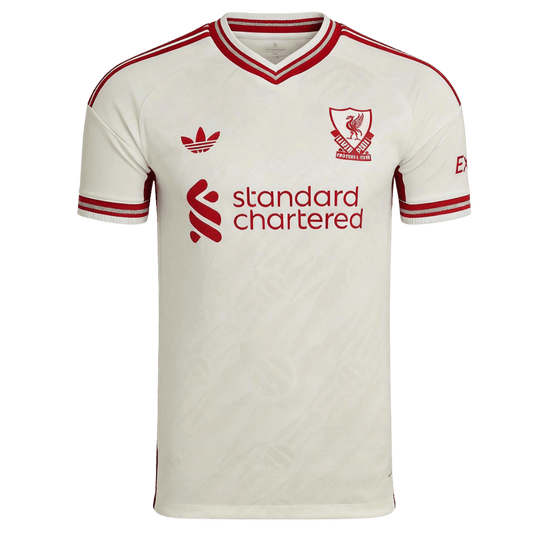 Versão do Jogador Liverpool Fora Futebol Camisas 2026/27 Branco